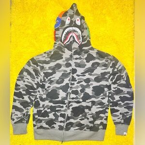 BAPE ABC Camo Shark Full Zip Hoodie Size L